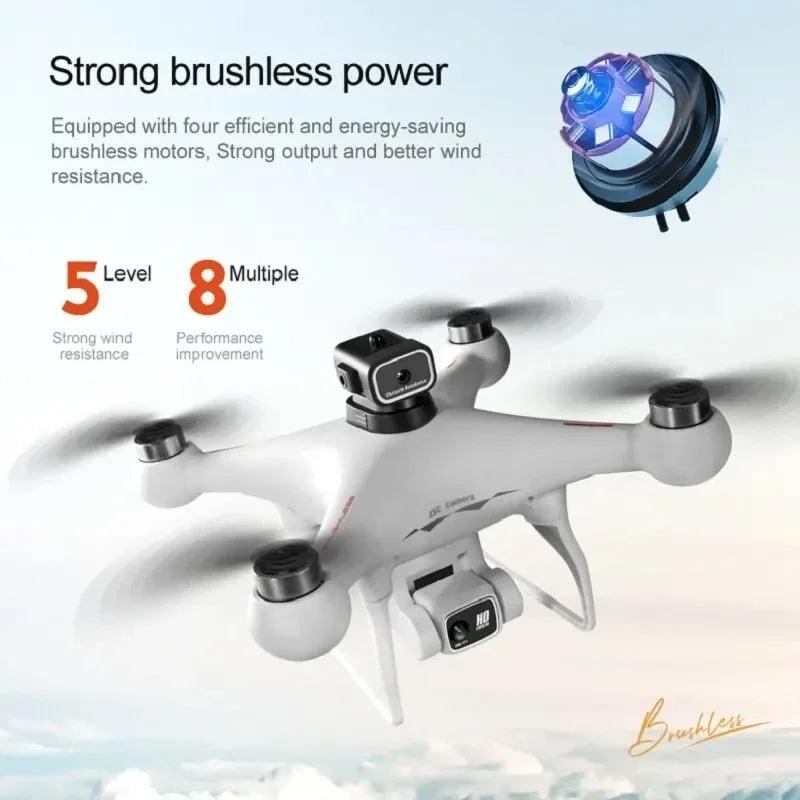 S116MAX 8K HD Drone Dual Camera 3 Batteries Optical Flow 360° Obstacle Avoidance WiFi FPV RC Quadcopter - Empire P.E