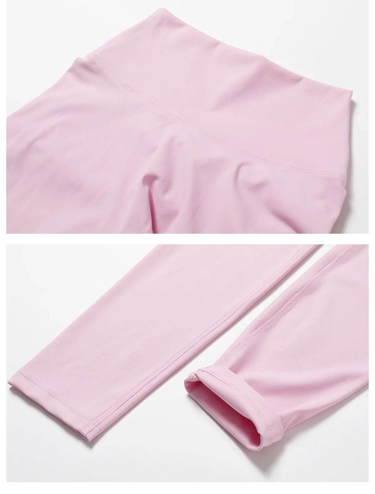 Hearuisavy 2PCS Long Sleeve Gym Set Women Yoga Clothes Quick-Drying Sportswear Running Leggings Workout Sports Crop Top Women - Empire P.E