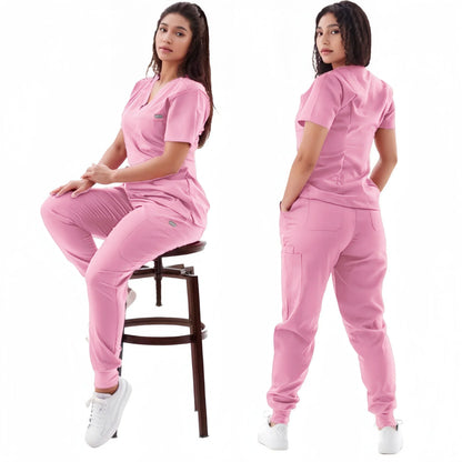 Multicolour Jogger Suit Nurse Scrubs Set
