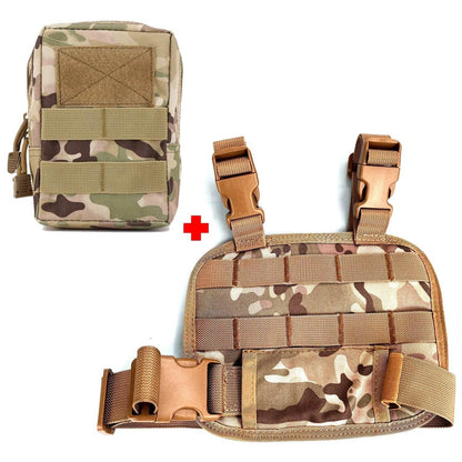 Tactical Molle EDC Pouch Compact Utility Pouch 600D Organizer Tools Bags with Thigh Rig Panel Multipurpose Tool Bag Wasit Bag - Empire P.E