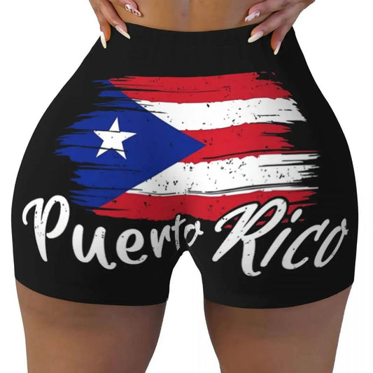 Women Yoga Shorts Puerto Rico Flag Workout Shorts Fitness quick-dry Ladies Yoga Gym Running Short Pants Sportswear - Empire P.E