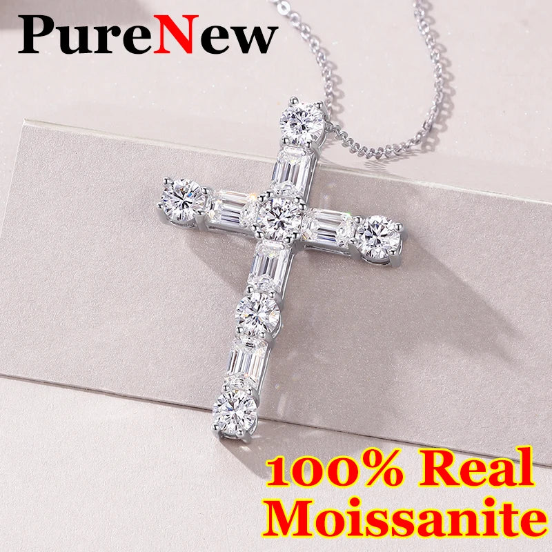 Full Moissanite Diamond Necklace for Women