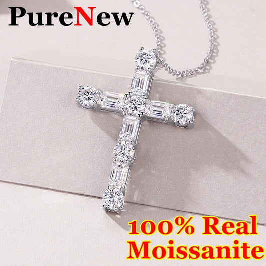 Full Moissanite Diamond Necklace for Women