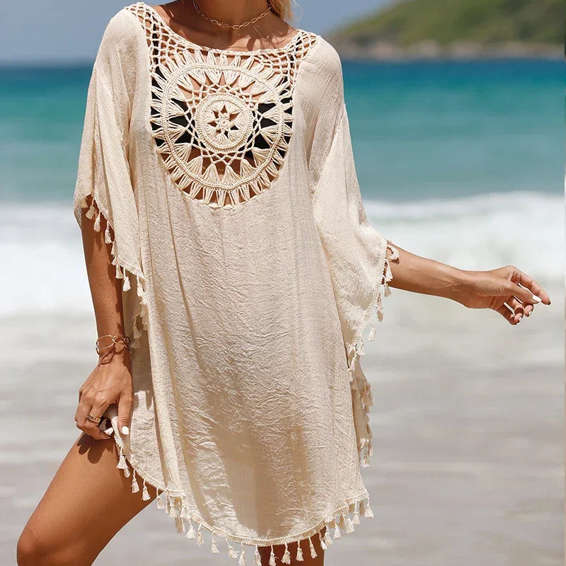 Holiday Knitting Crochet Beach Cover Ups Dress