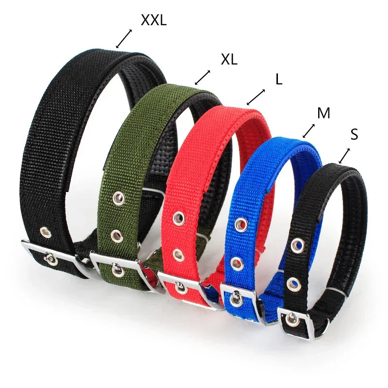 Solid Dog Collars Nylon Dog Collar For Small Medium Large Dogs Teddy Keji Pitbull Bulldog Beagle - Empire P.E