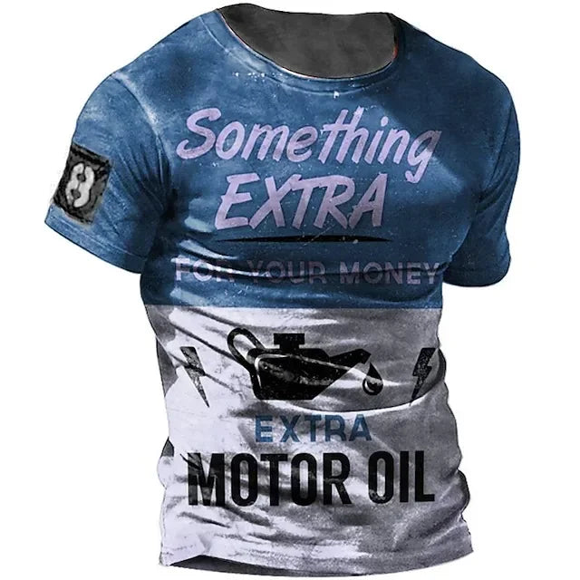 Men Vintage Motorcycle T Shirt 3d Print - Empire P.E