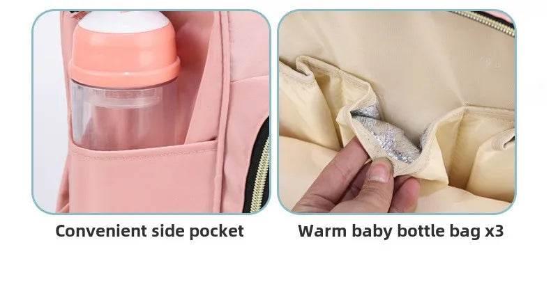 Personalized Name Mommy Bag Multi-functional Double Shoulder Storage Diaper Backpack for Outdoor Traveling Mom Gift - Empire P.E