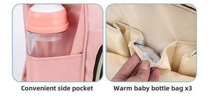 Personalized Name Mommy Bag Multi-functional Double Shoulder Storage Diaper Backpack for Outdoor Traveling Mom Gift - Empire P.E