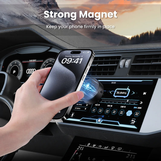 2025 Vacuum Magnetic Car Phone Suction Cup