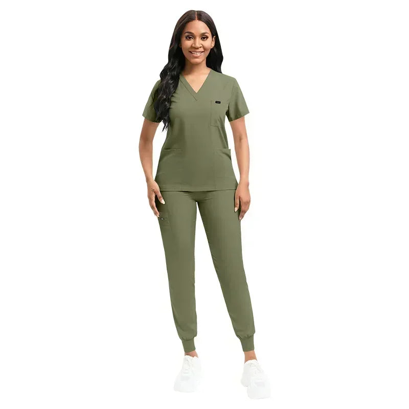 Multicolor Unisex Short Sleeved Scrubs Sets - Empire P.E