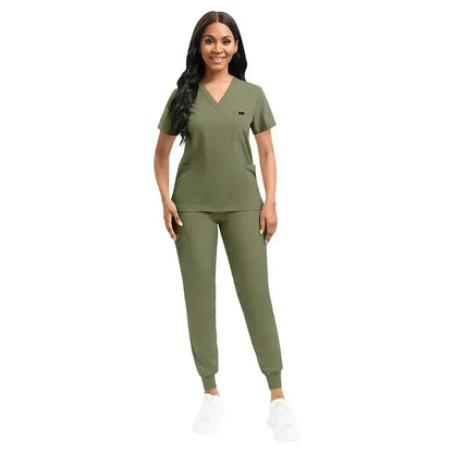 Multicolor Unisex Short Sleeved Scrubs Sets - Empire P.E
