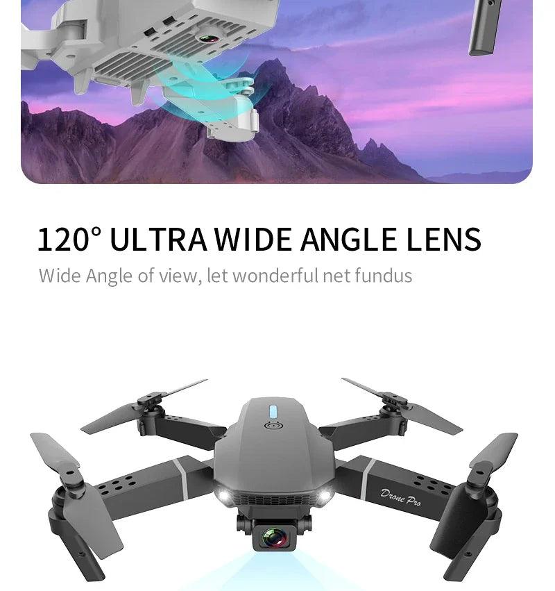 2025 New E88 Pro WIFI FPV Drone Wide Angle HD 4K 1080P Camera Height Hold RC Foldable Quadcopter Dron Helicopter Toys Gift - Empire P.E