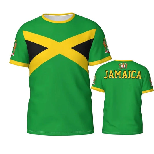 Jamaican Flag badge 3D Printed Men's T-shirts Women Fashion T shirt clothes  National Day Gifts Personalized Casual Tops - Empire P.E