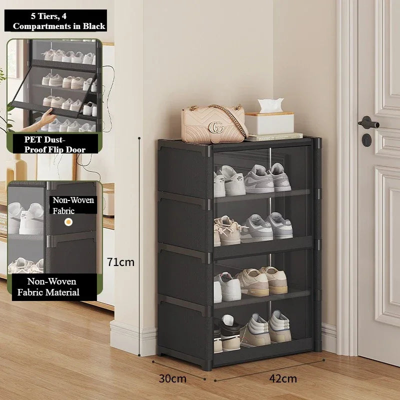 Shoe Rack-Shoe Storage Cabinet Vertical Shoe Organizer