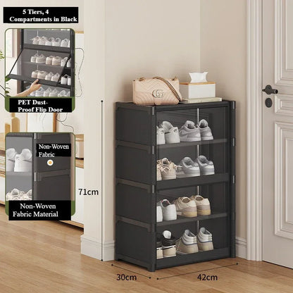 Shoe Rack-Shoe Storage Cabinet Vertical Shoe Organizer