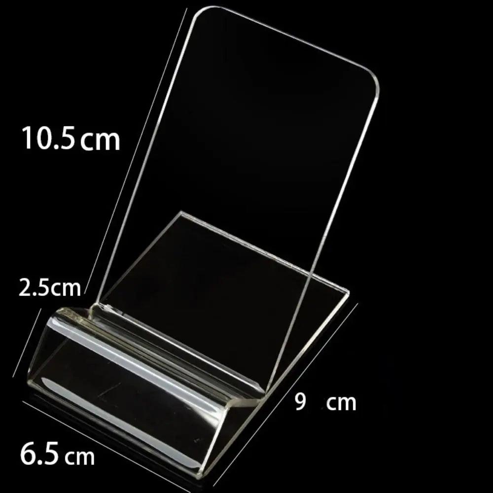 New Portable Acrylic Phone Holder Transparent Rack Stand Display Stand Desk Organizers Office Accessories Cell Phone Holder - Empire P.E