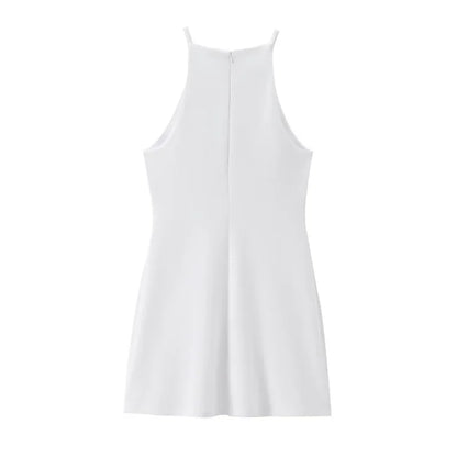 Interlock halter Dress 2024 TRAF's new sexy sleeveless - Empire P.E