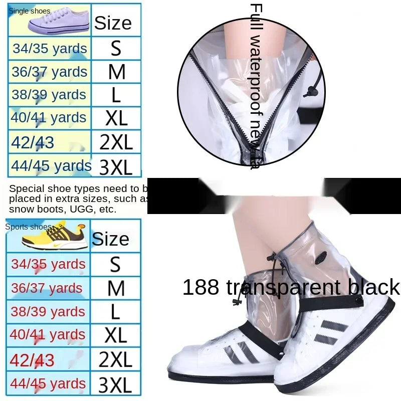 Waterproof Cover Outdoor Sport Non-slip Reusable Rain Shoes - Empire P.E
