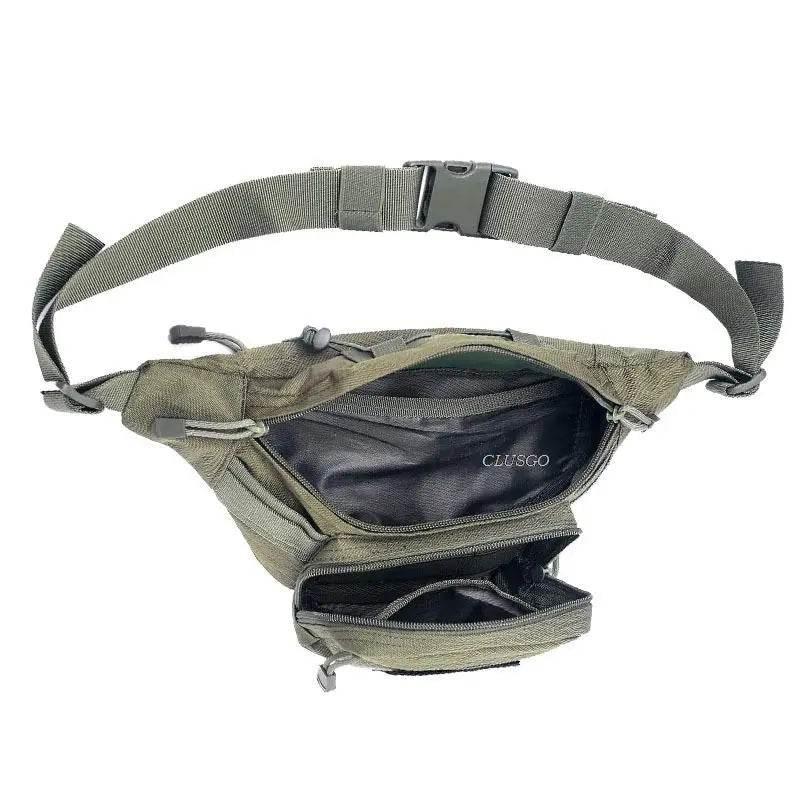 Outdoor Tactical Waist Bag 600D Nylon Oxford Outdoor EDC Fanny Pack Utility Waist Pouch Outdoor Bumbag Hunting Camping Hip Bags - Empire P.E