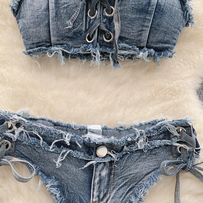 Women Bikini Denim Suits - Empire P.E