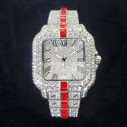 Men's Luxury Diamond Fashion Designer Style Quartz Watches