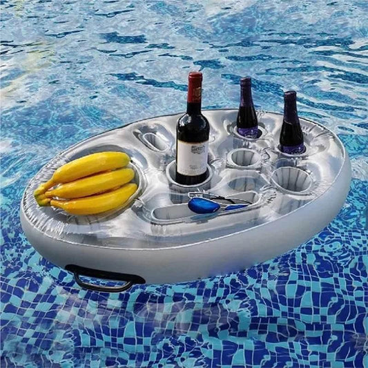 Summer Sea Bucket Cup Holder Inflatable Pool Beach Swimming Play Family Party Float Beer Drink Tray Cooler Table Toy Accessories - Empire P.E