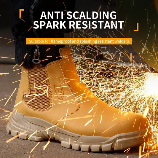 Waterproof Men's Safety Work Boots Steel Toe Shoes - Empire P.E