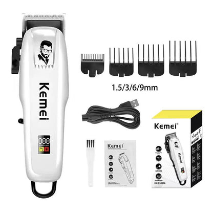 Kemei KM-PG809A KM-PG232 LCD USB Charging Hair Clipper Adjustable - Empire P.E