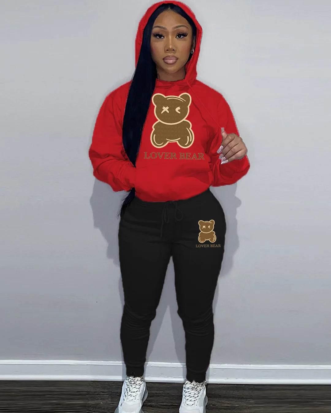 Autumn Fashion Letter Print Hoodie Sets - Empire P.E
