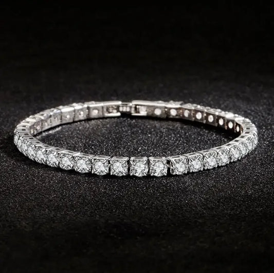 4mm Moissanite Tennis Bracelets for Women 100% 925 Sterling Silver - Empire P.E