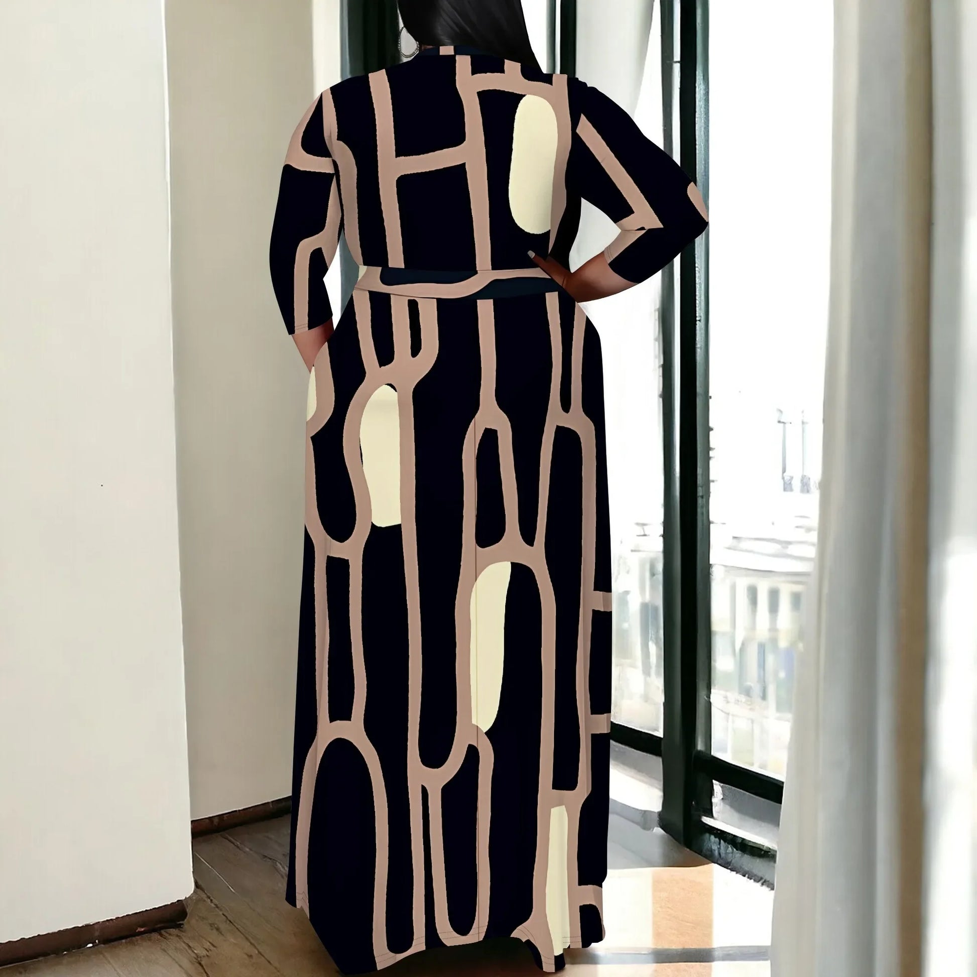 Plus Size for Womens Summer Casual Sundress - Empire P.E