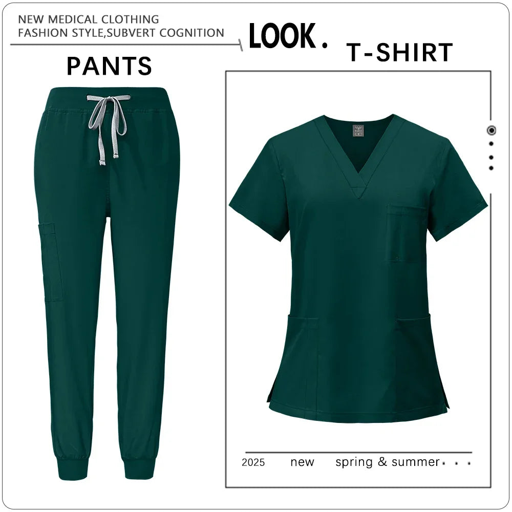 Clinic Workwear Unisex Medical Nurse Scrub Set