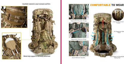 Military ILBE Army Large Rucksack with Detacheable Tactical Assault Backpack - Empire P.E