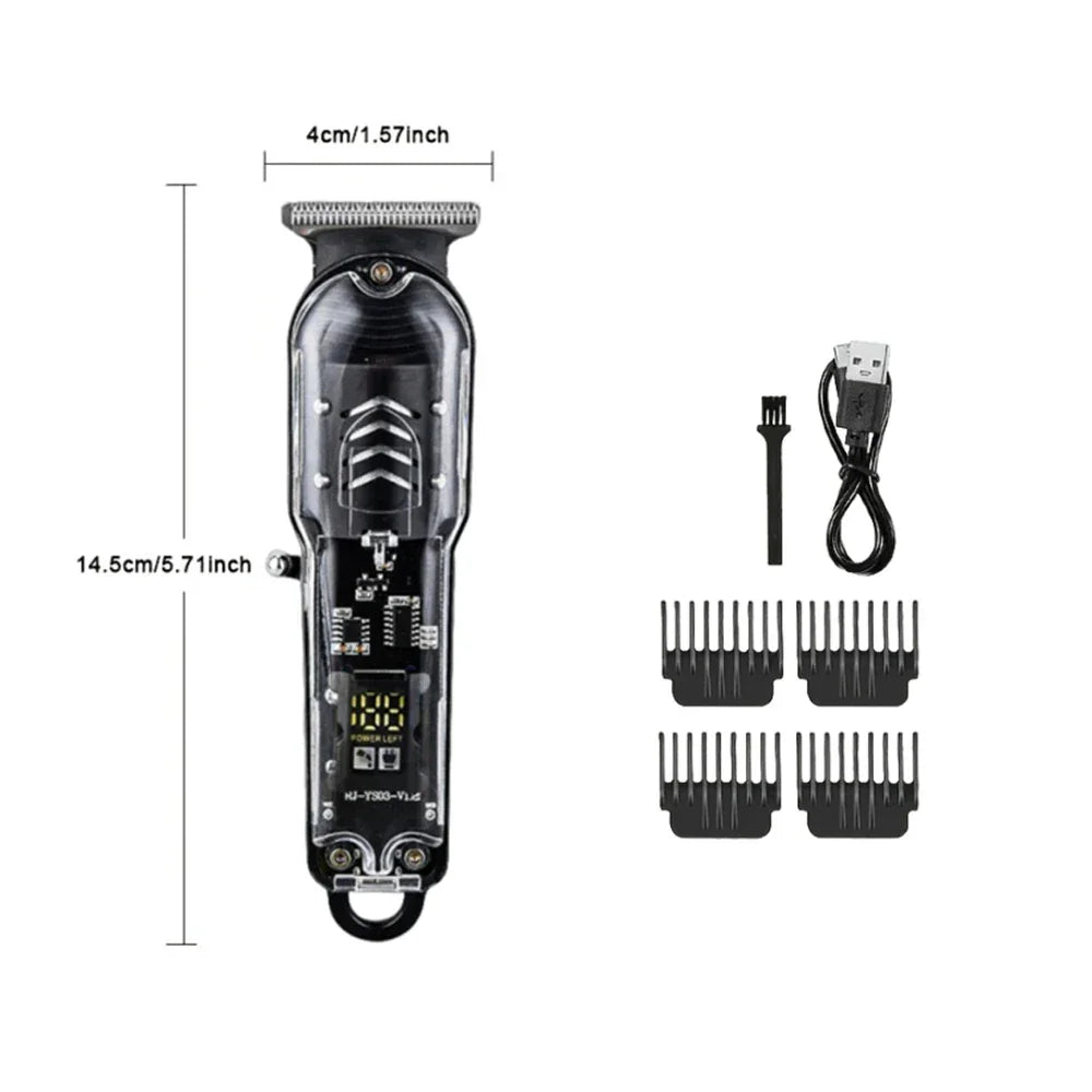 Transparent Body Electric Hair Clipper Professional Trimmer - Empire P.E