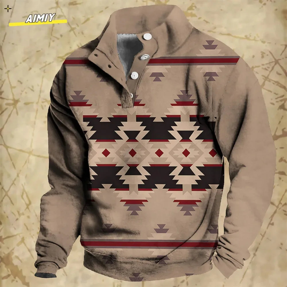 Vintage Men's Hoodie Casual Jacket - Empire P.E