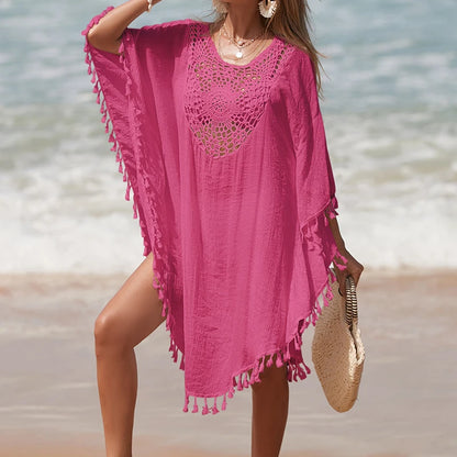Women's Handmade Crochet Splicing Swimsuit Cover-Ups