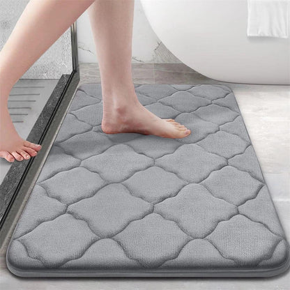 Homaxy Super Absorbent Bath Mat Memory Foam Carpet Non-Slip Toilet Bathroom Rug - Empire P.E
