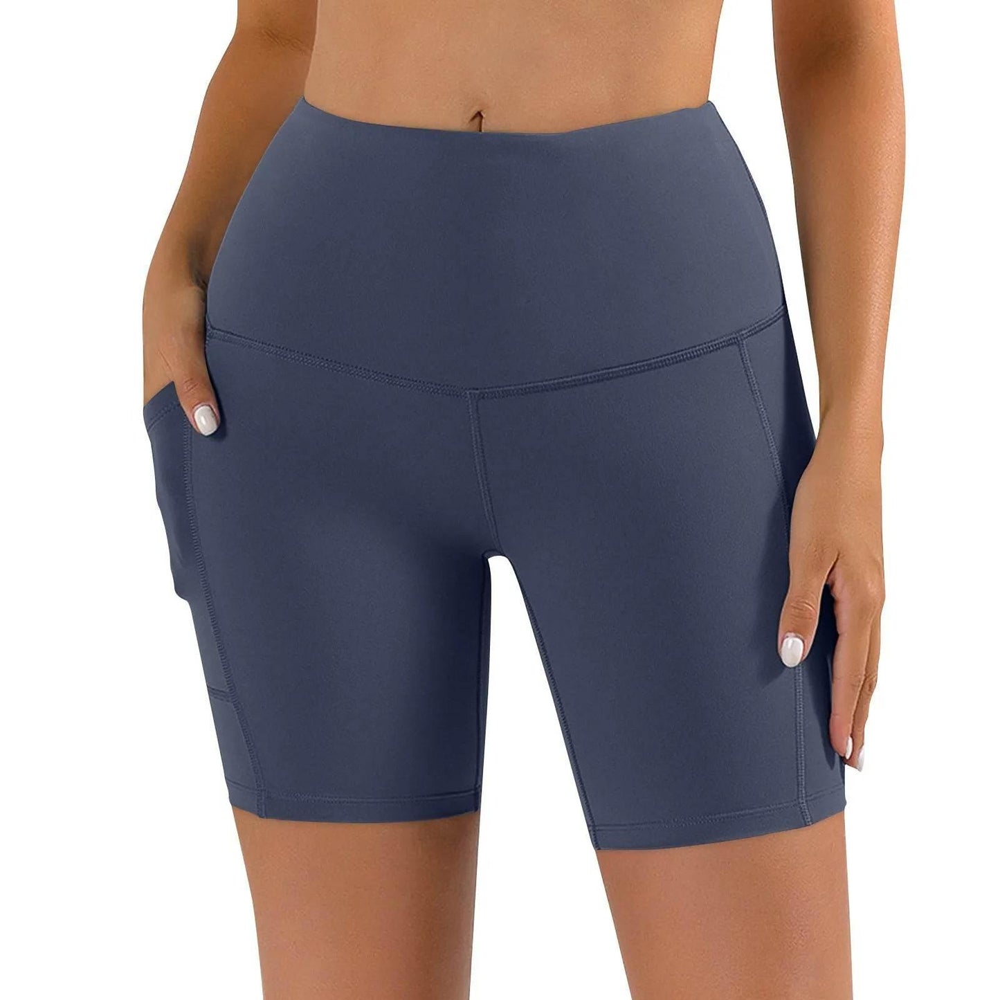 Women Sports Short Yoga Shorts High Waist Breathable Soft Fitness Tight Women Yoga Legging Shorts Cycling Athletic Gym Shorts - Empire P.E