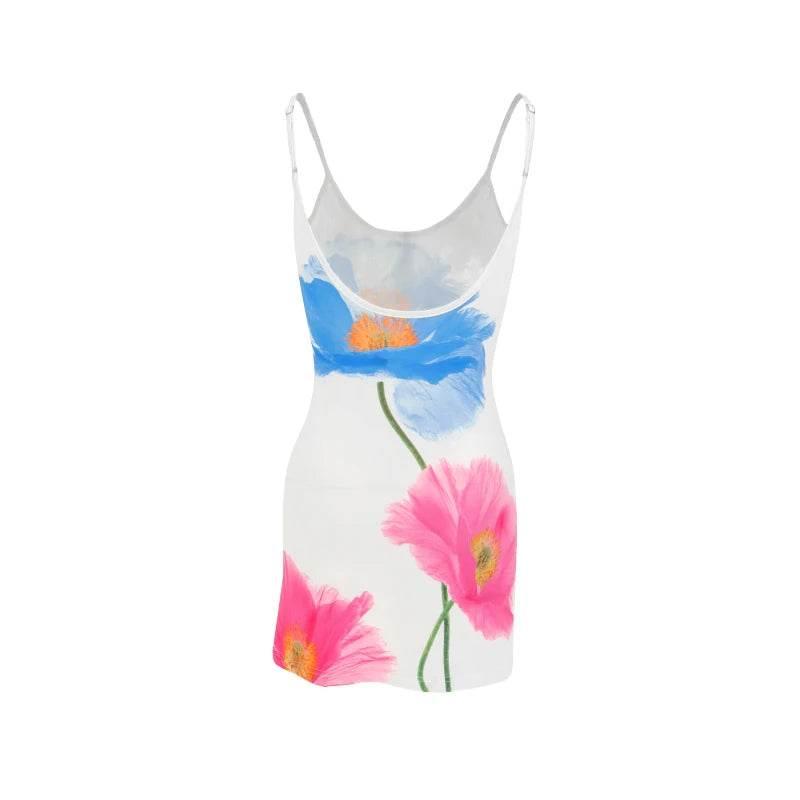 Sexy Mini Dress Women Summer New White Fashion O-Neck - Empire P.E