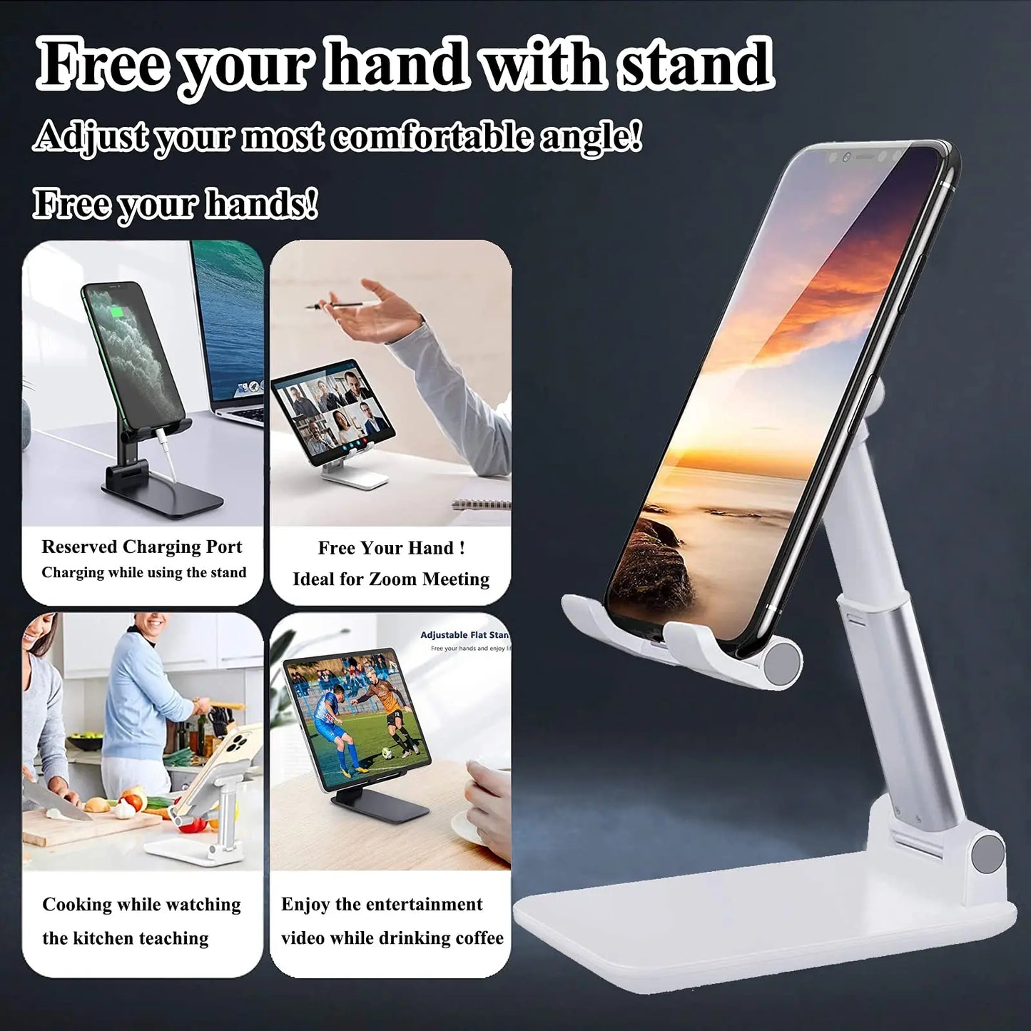 Adjustable Phone Stand for Desk