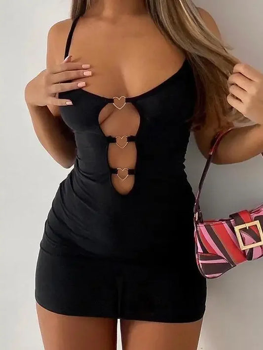 Women's Pure Desire Cinching Waist Wrap Hip Slim Short Dress - Empire P.E