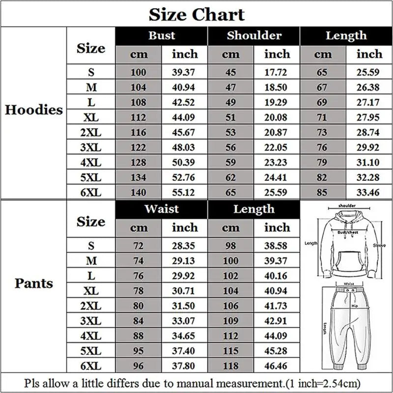 2024 Men's Tracksuit 2 Pieces Set