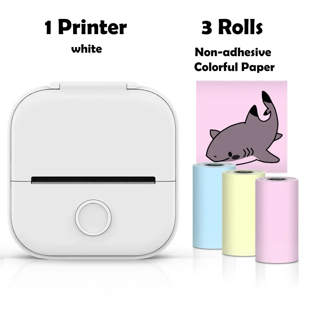 Portable Mini Wireless Thermal Pocket Printer Self-adhesive Stickers - Empire P.E