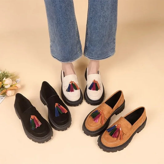 2024 New Women's British Style Thick Sole Shoes - Empire P.E
