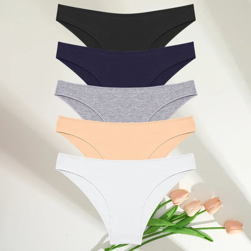 5PCS/Set M-XXL Panties Women Cotton Lingerie - Empire P.E