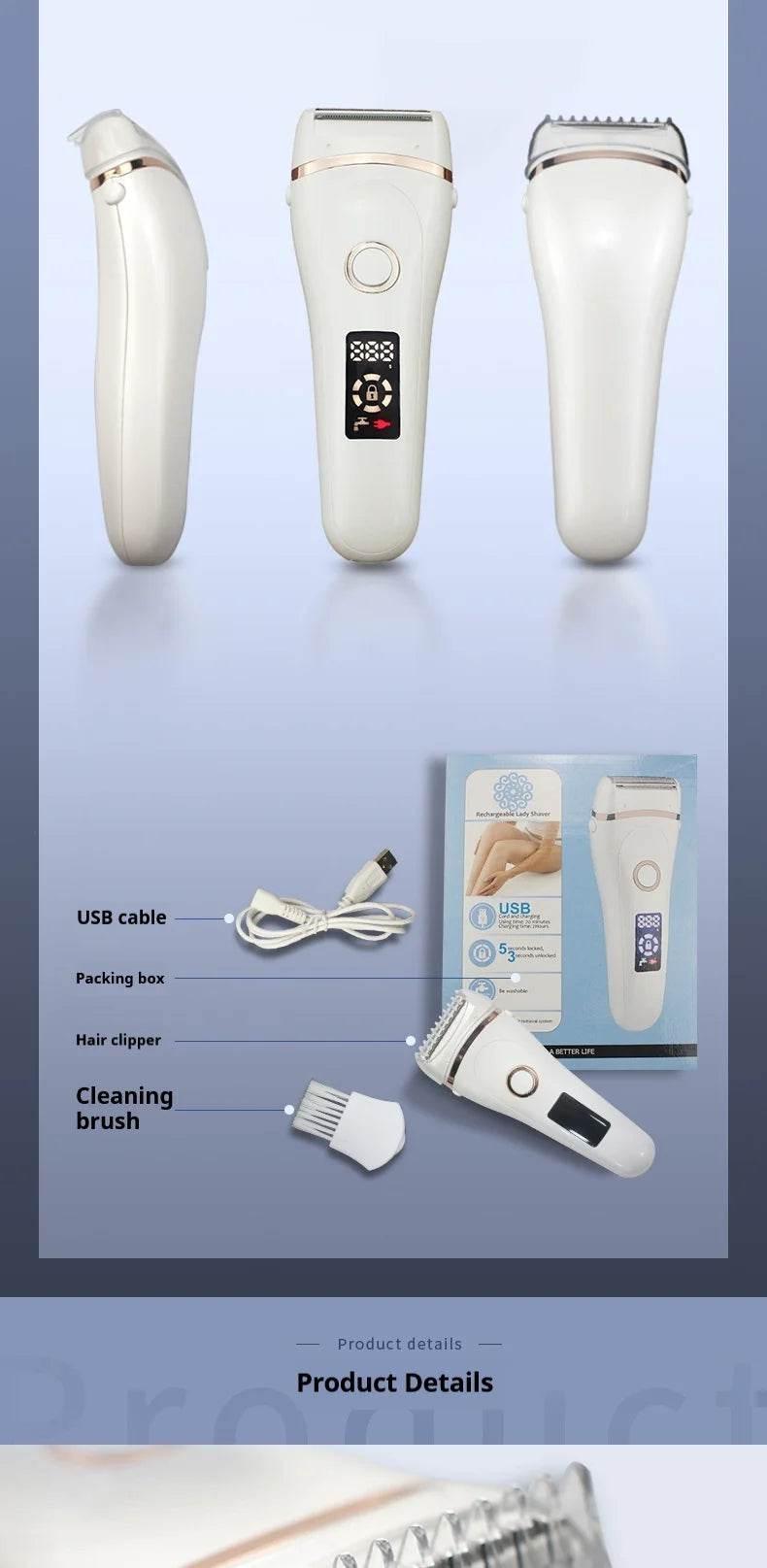 Electric Razors for Women Face Shaver Facial Hair Removal Painless Shaving Knife Body Trimmer for Arm Hands Leg Bikini Epliator - Empire P.E