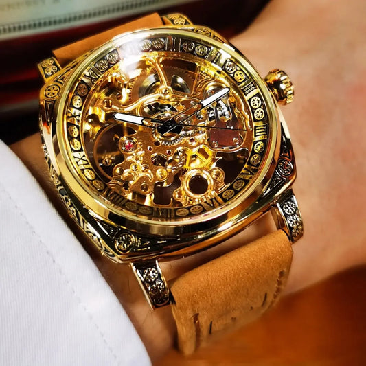 Royal Retro Skeleton Automatic Mechanical Watch