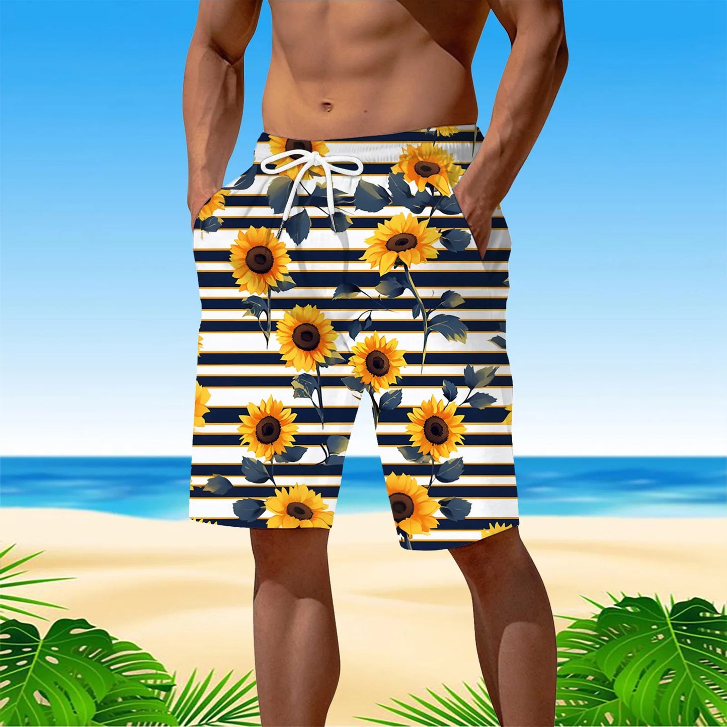 Personality Hawaii Summer Tropics Beach Shorts