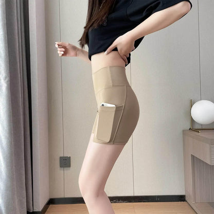 Women Sports Short Yoga Shorts High Waist Breathable Soft Fitness Tight Women Yoga Legging Shorts Cycling Athletic Gym Shorts - Empire P.E