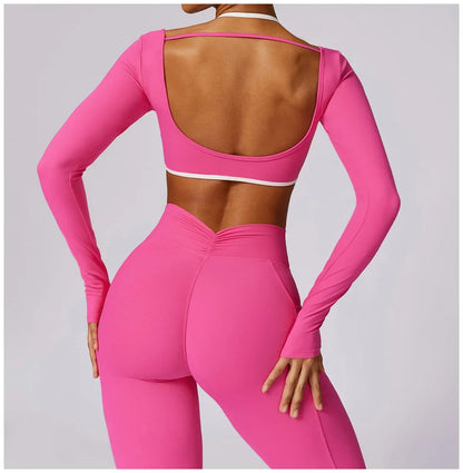 Yoga Set 2PCS Women Sportswear Push Up Workout Clothes - Empire P.E